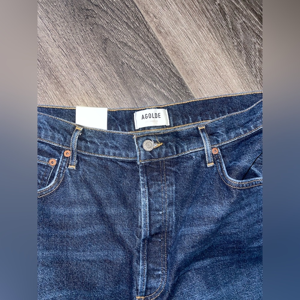 Agolde Riley Long Jean High Rise Straight - Picture 3 of 9